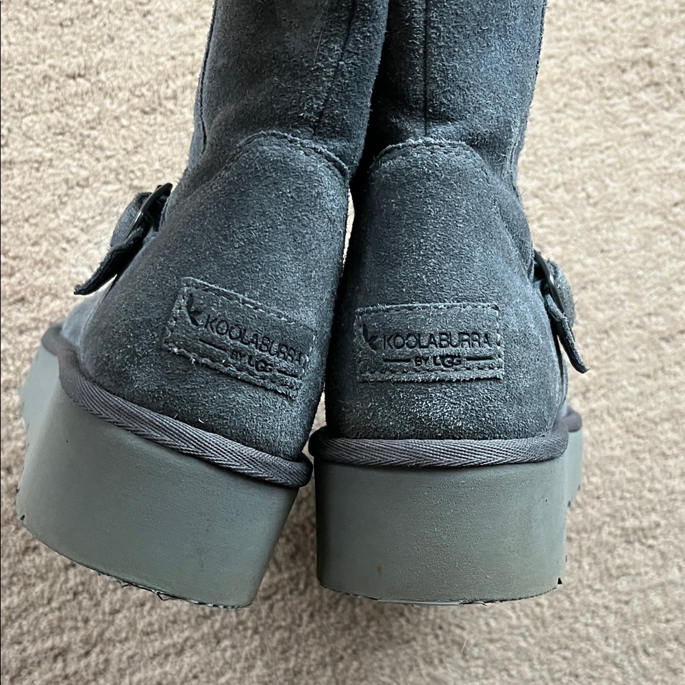 UGG Koolaburra Gray Suede fleece lined Boots - Picture 8 of 13